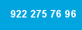 922 275 76 96 922 275 76 96